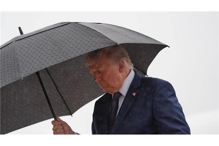 Trump äußert sich zu einem möglichen Rahmenabkommen mit dem Iran.