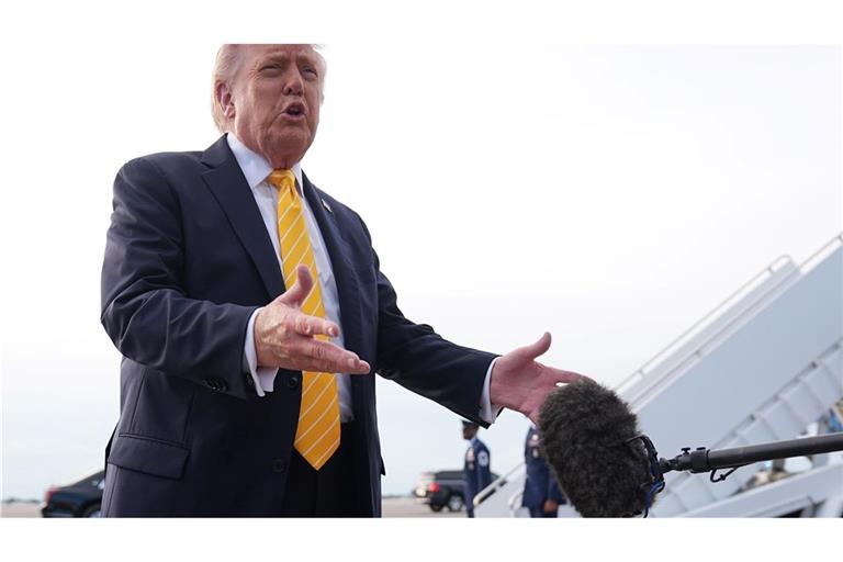 Trump bekräftigt: Die Truppenstärke in Deutschland soll deutlich reduziert werden.