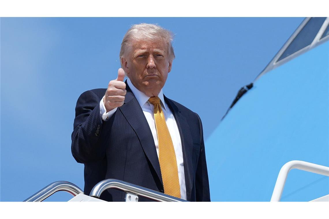 Trump brach in der Air Force One von Washington aus auf nach Peking. (Archivbild)