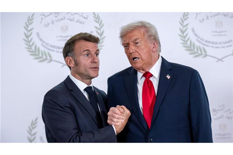 Trump droht: Sollte Frankreich dem "Friedensrat" nicht beitreten, könnte es hohe Zölle geben. (Archivbild)