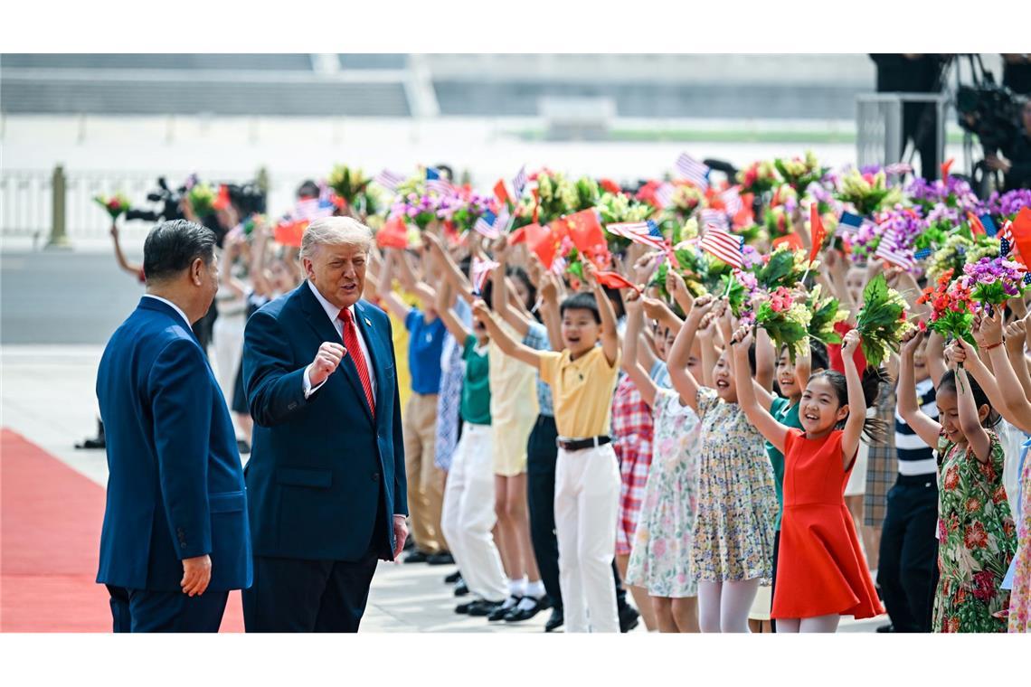 Trump fand die Kinder toll.