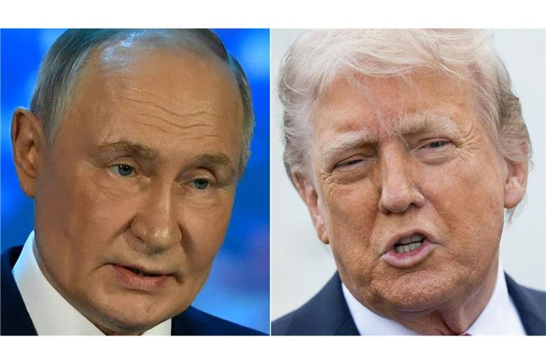 Trump hatte vergangene Woche ein Treffen mit Putin binnen zwei Wochen in der ungarischen Hauptstadt Budapest angekündigt. (Archivbilbder