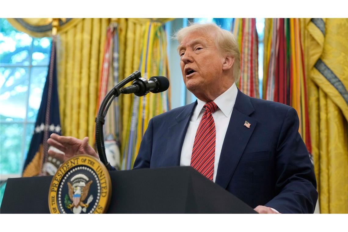 Trump erwägt Reise zu Ukraine-Treffen in Istanbul Trump hofft auf gutes Ergebnis des Türkei-Treffens. (Archivbild)