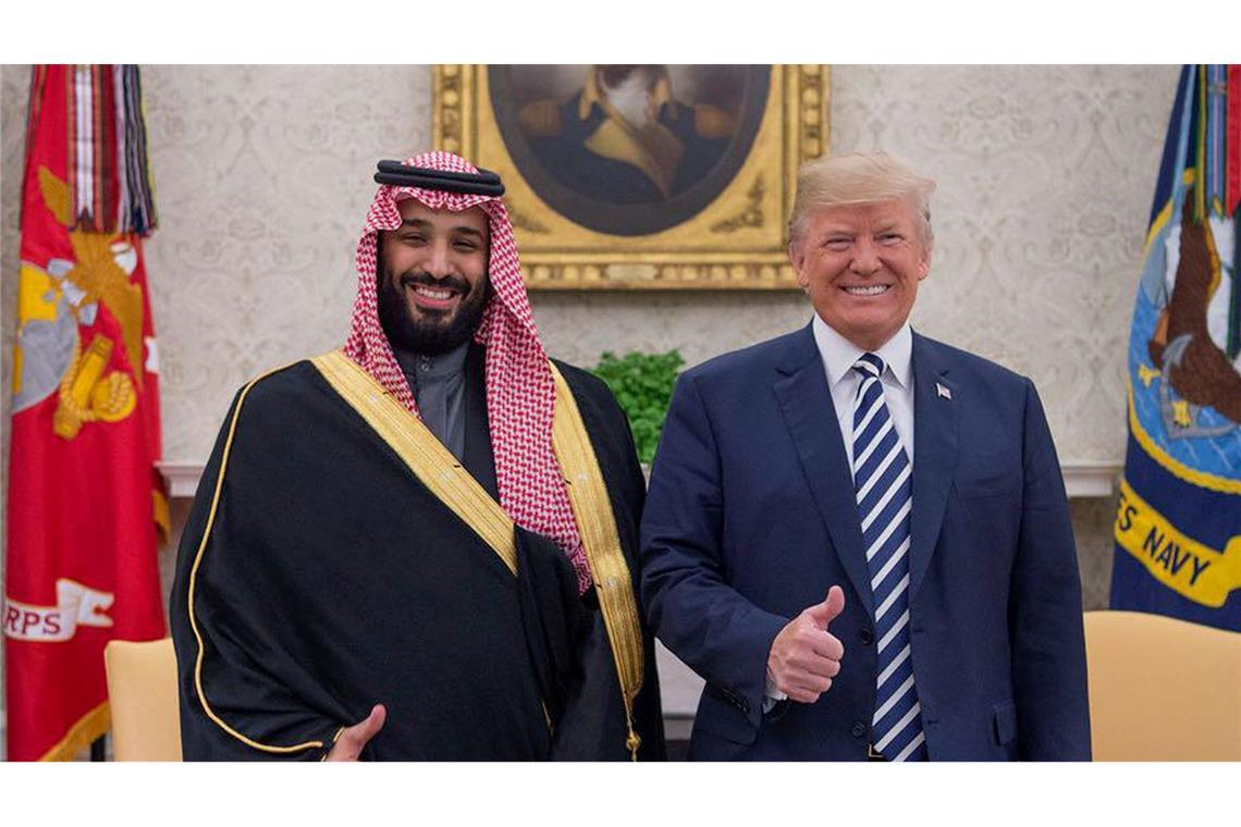 Neue US-Regierung sieht Nahen Osten am "Wendepunkt" Trump kennt Salman schon aus seiner ersten Amtszeit als US-Präsident. (Archivbild)