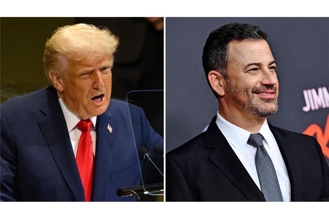 Trump kritisiert Rückkehr von Jimmy Kimmels Late-Night-Show Trump kritisiert Rückkehr von Jimmy Kimmels Late-Night-Show. (Archivbilder)
