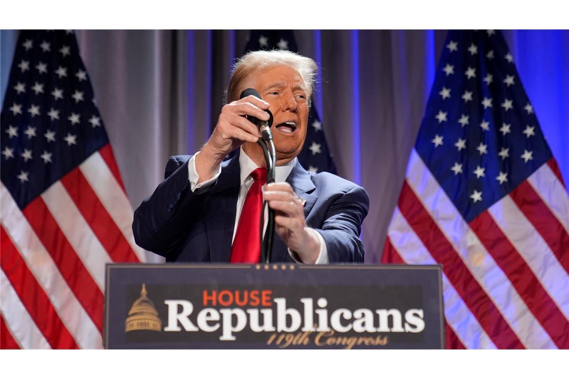 Republikaner in Washington empfangen Trump mit Applaus Trump lobt den Erfolg seiner Partei.