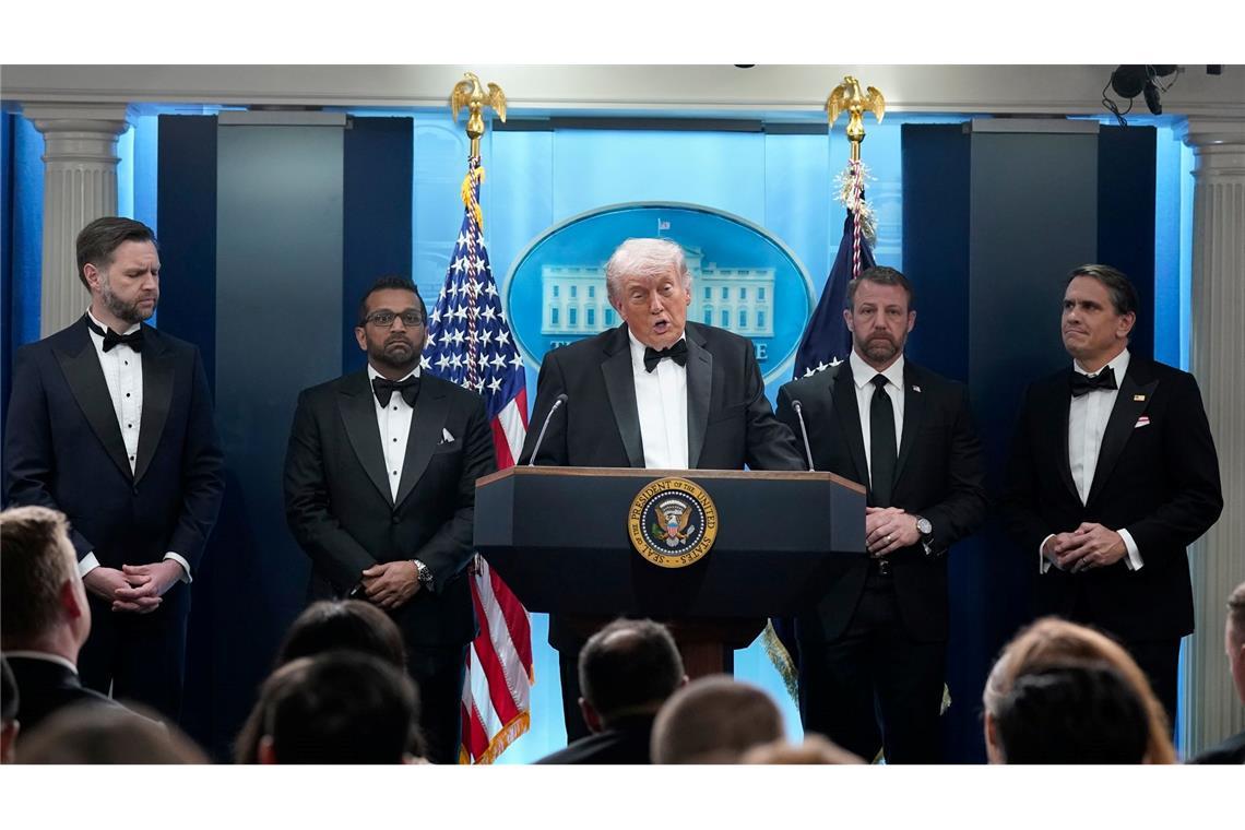 Trump rief nach dem Vorfall zu Versöhnung auf.