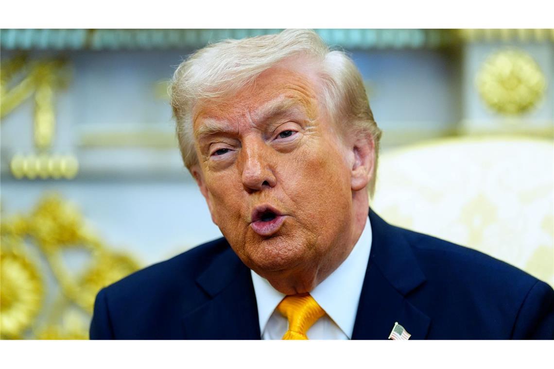 Trump sagt, die US-Kriegsziele seien fast erreicht. (Archivbild)