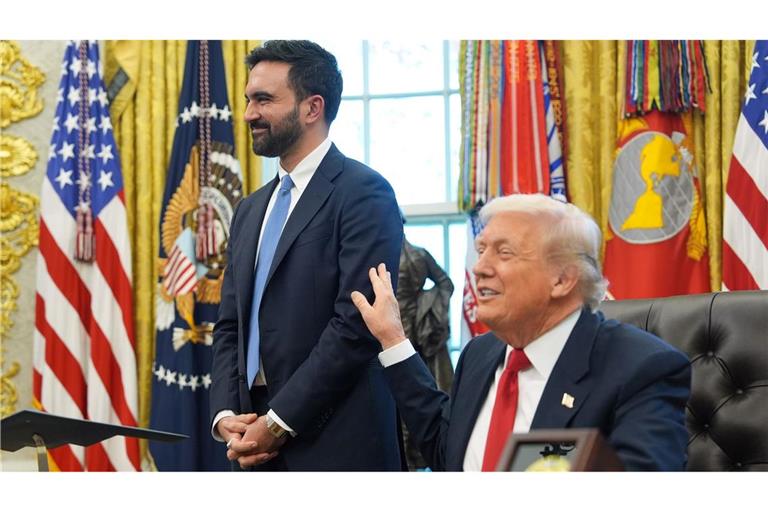 Trump schien von Mamdani begeistert.