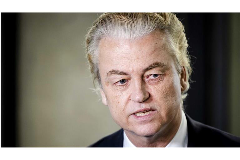 Trump traf sich in Den Haag mit dem radikal-rechten Populisten Geert Wilders (Archivbild).