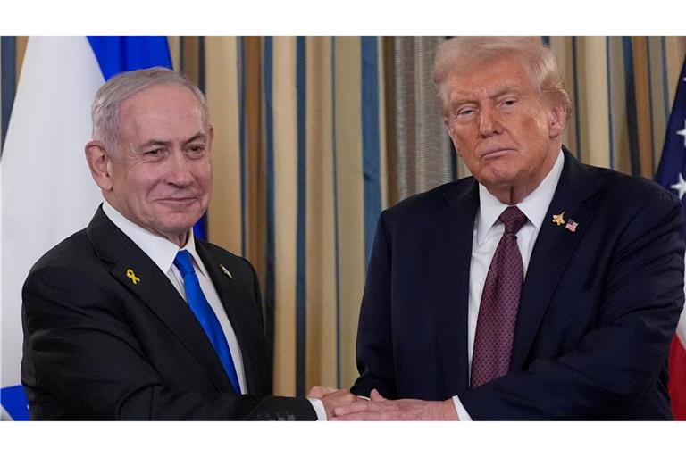 Trump und Netanjahu sprachen im Weißen Haus.