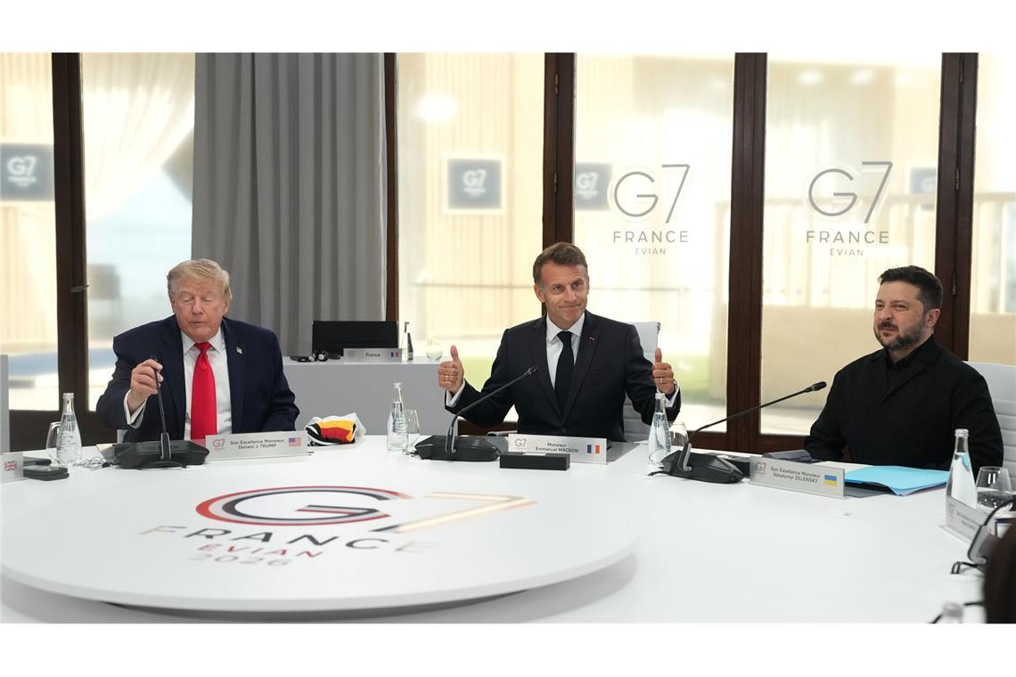 Trump und Selenskyj treffen sich auf dem G7-Gipfel.