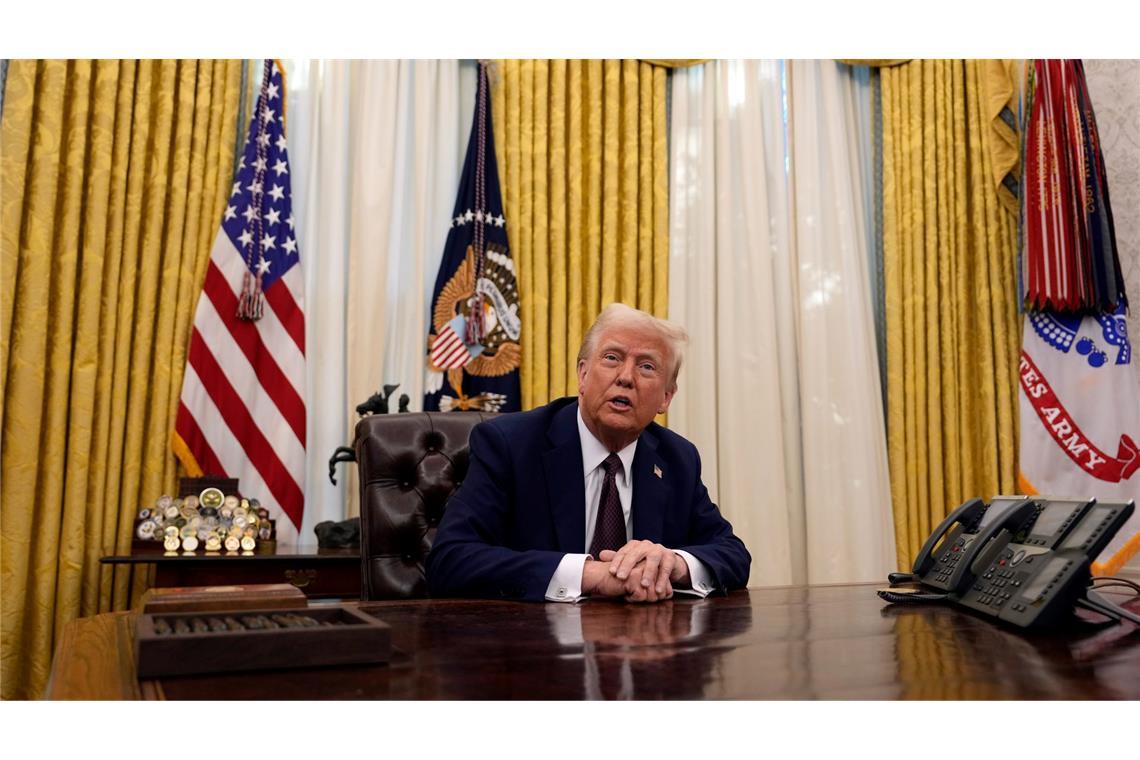 Trump lässt sich von Abtreibungsgegnern feiern Trump unterzeichnet Begnadigungen für Abtreibungsgegner. (Archivbild)