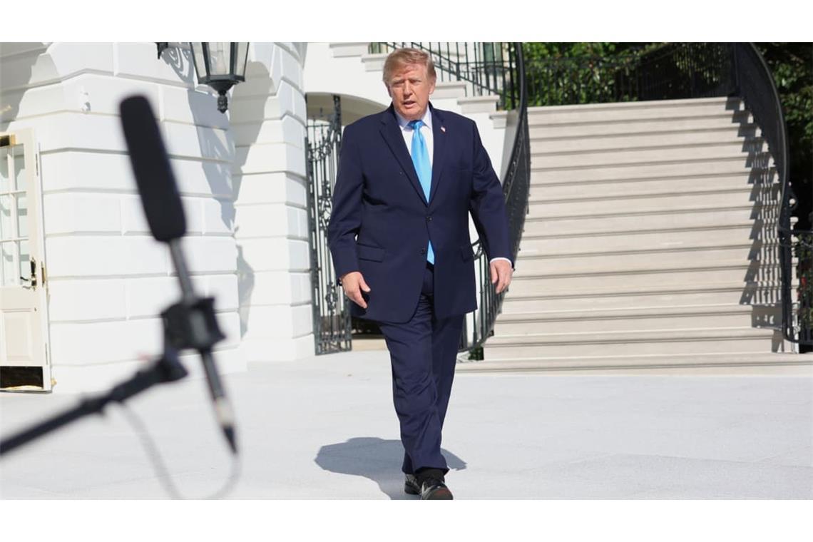 Trump verkündet den Namen seiner neuen Pressesprecherin. (Archivbild)