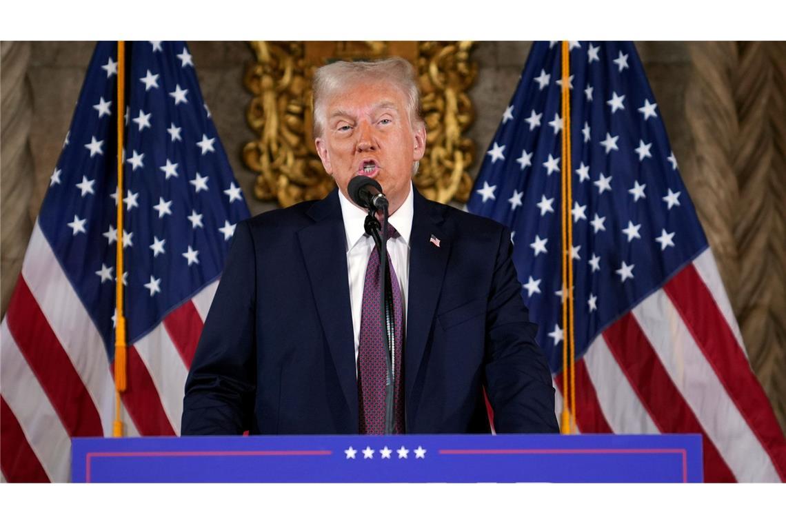 Bilder des Tages Trump vor Amtsantritt: Pressekonferenz in Mar-a-Lago