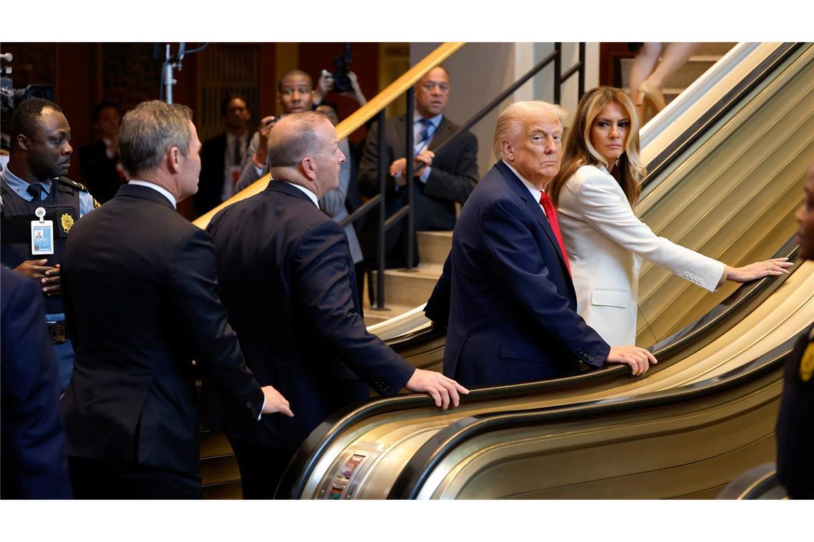 Notstopp einer UN-Rolltreppe: Trump fordert Verhaftung Trump will ein Nachspiel für den Stopp auf der UN-Rolltreppe.