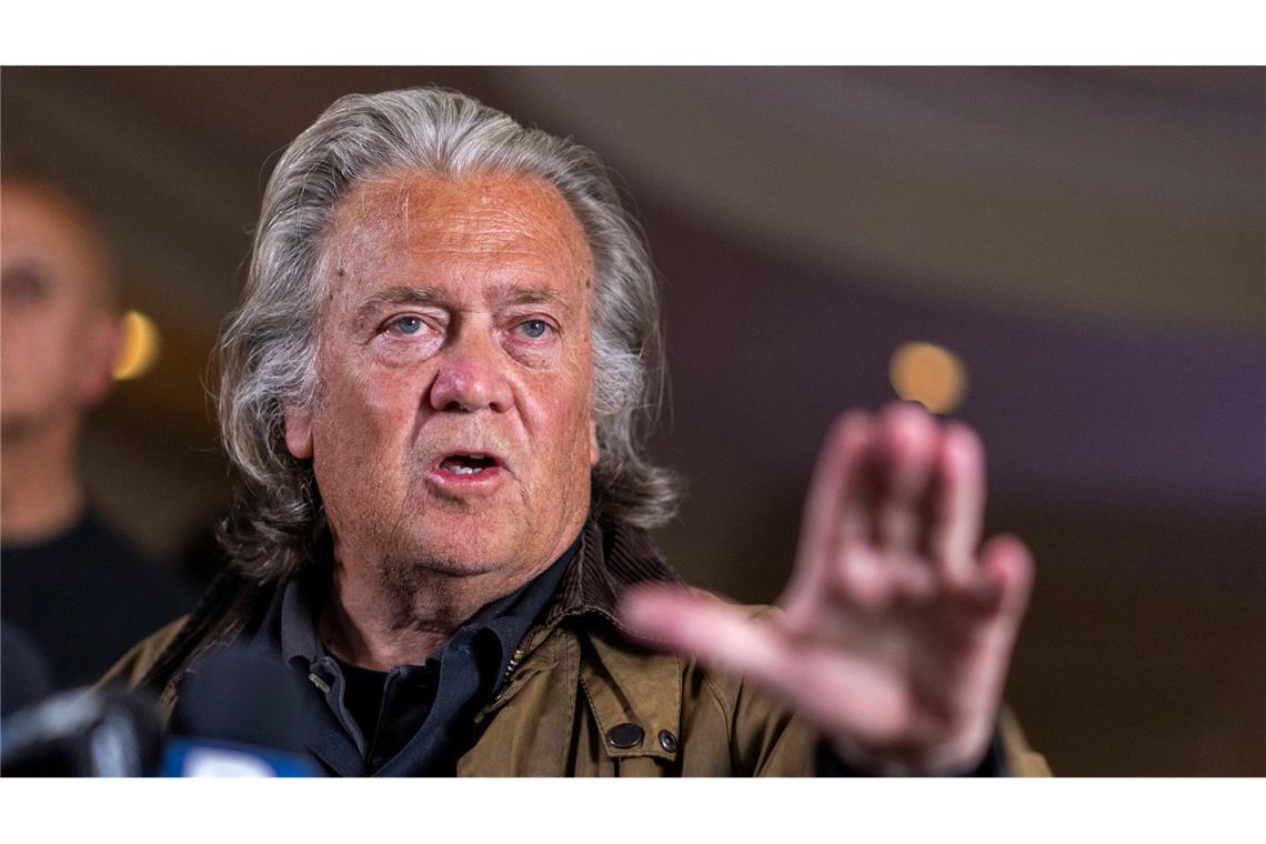 Bannon lobt Trumps Gaza-Plan: "Jenseits des Universums" Trumps früherer Berater Steve Bannon rechnet mit einem "Zeitalter Trumps". (Archivbild)