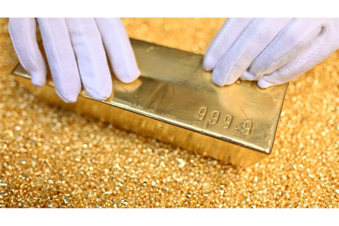 Goldpreis: Trumps Zollpaket treibt Kurs auf Rekord Trumps Zollpaket treibt den Goldkurs auf einen Rekordwert. (Archivbild)