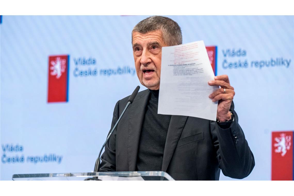 Tschechiens Ministerpräsident Babis steht vor erster Bewährungsprobe.