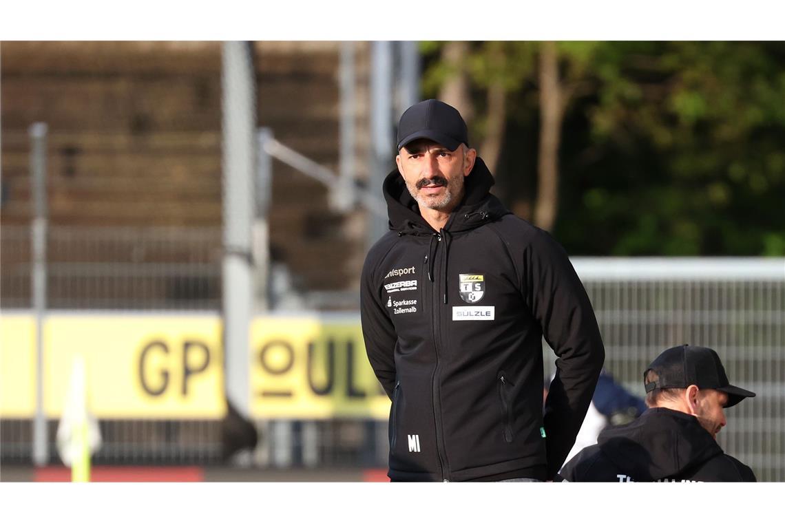 TSG-Coach Murat Isik monierte vor allem die Leistung seines Teams vor der Pause.