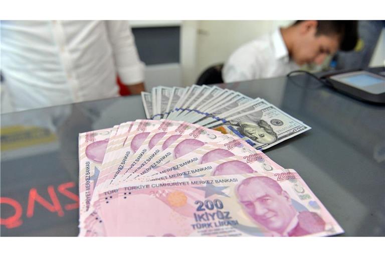 Türkische Lira unter Druck.