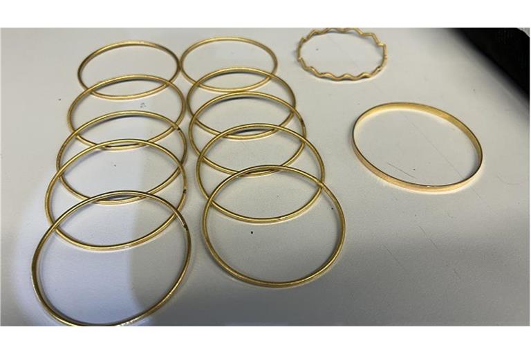 Türkischer Goldschmuck im Wert von über 10.000 Euro.