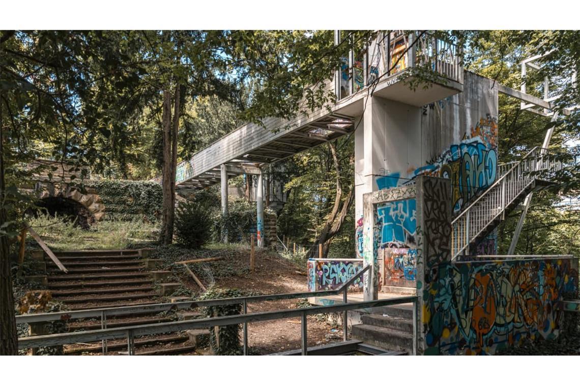 Typisch Stuttgart: Die Kunststation, die einst die Villa Moser als Lost Place wieder erschließen sollte, hat selbst die Patina eines Lost Place angenommen.