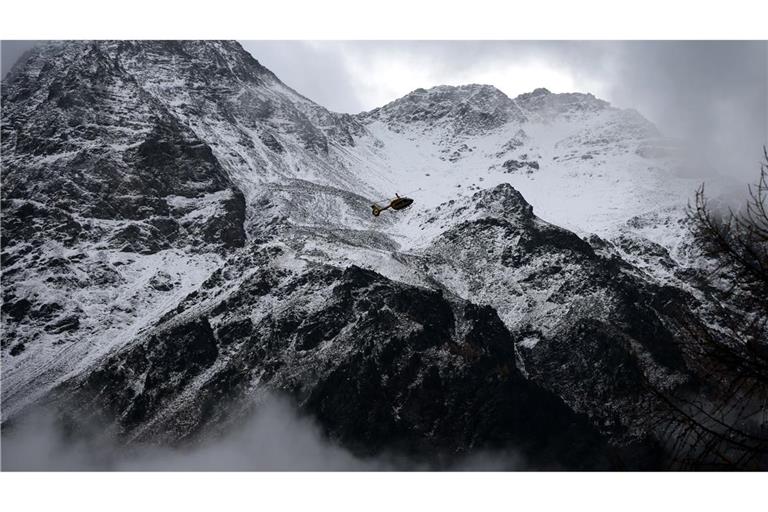Über dem Ortlergebirge hingen am Wochenende dichte Wolken.