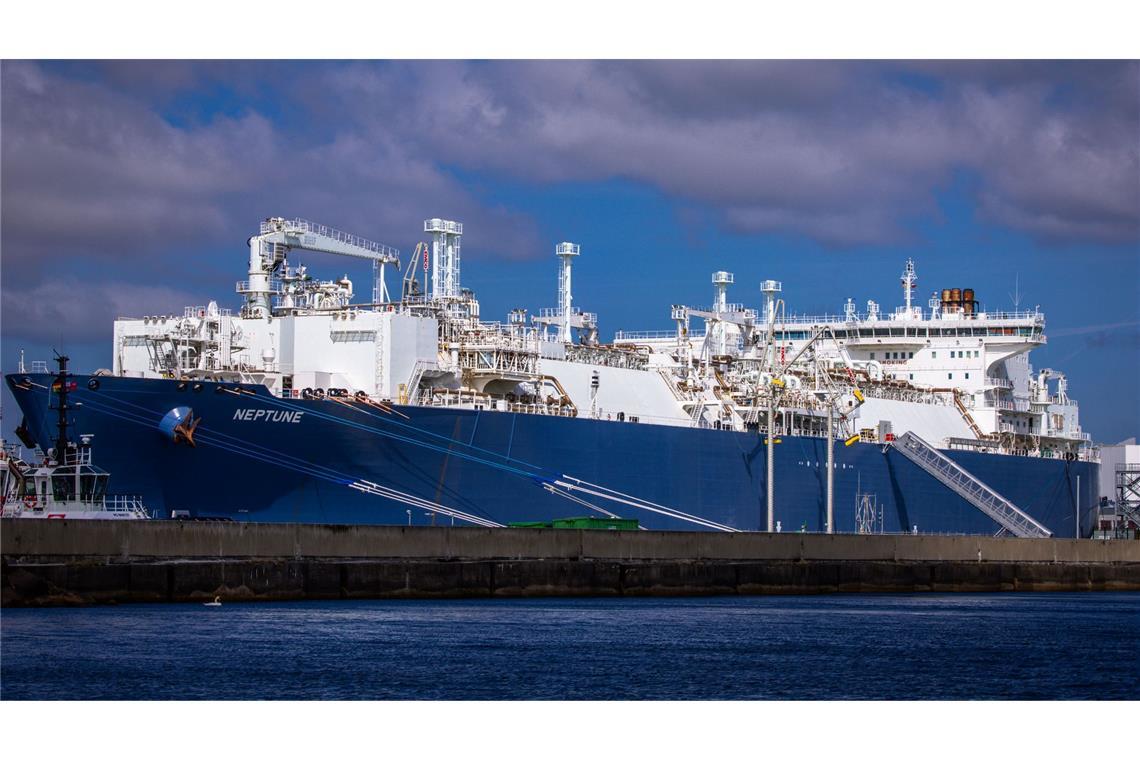 Über die deutschen LNG-Terminals kamen am Montag rund 15 Prozent der deutschen Gasimporte. (Archivbild)