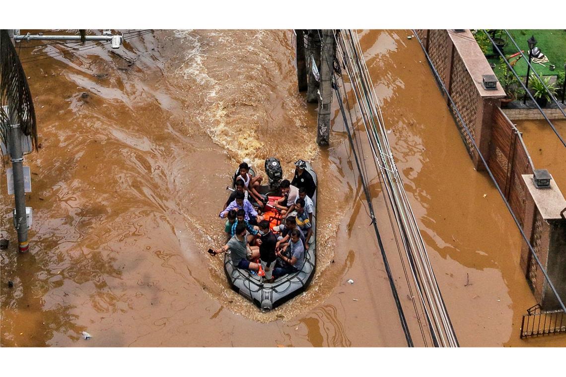 Überflutung nach Monsun
