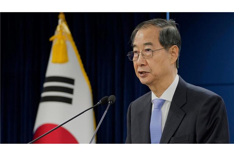Übergangspräsident Han Duck Soo sieht sein Heimatland Südkorea in historischer Schuld gegenüber den USA. (Archivbild)