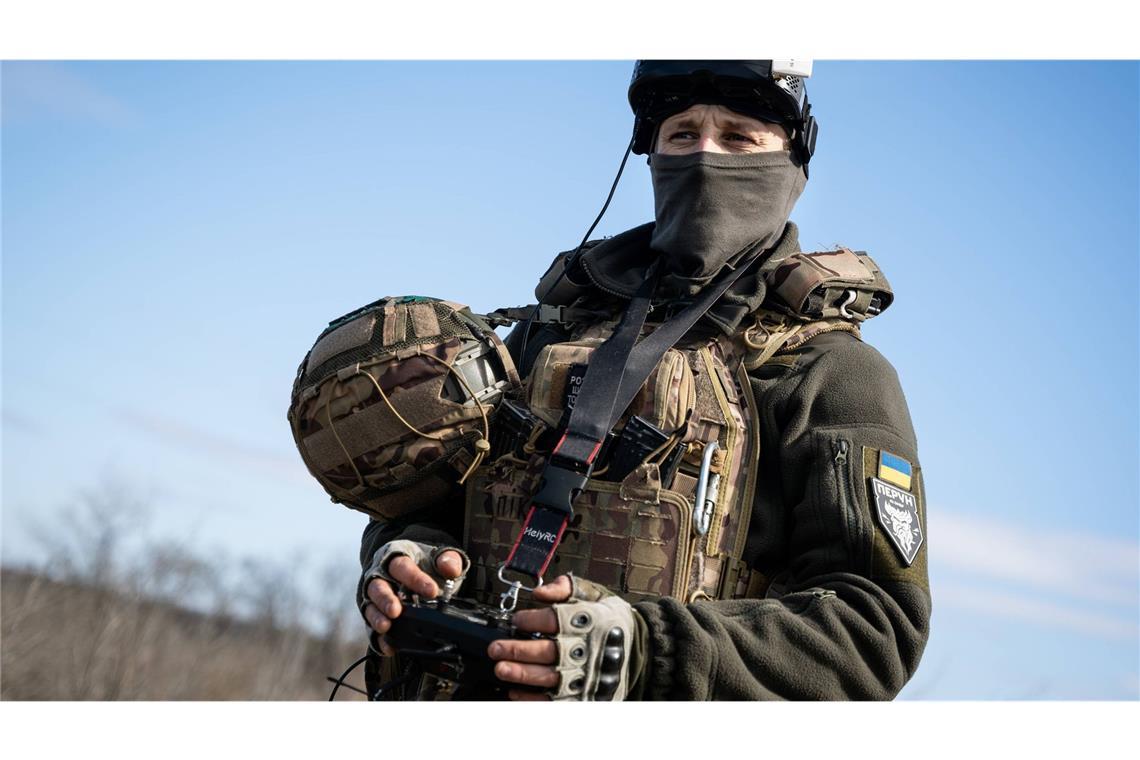 Ukrainischer Soldat: Russland hat einen empfindlichen Schlag durch einen Drohnenangriff erlitten (Archivbild).