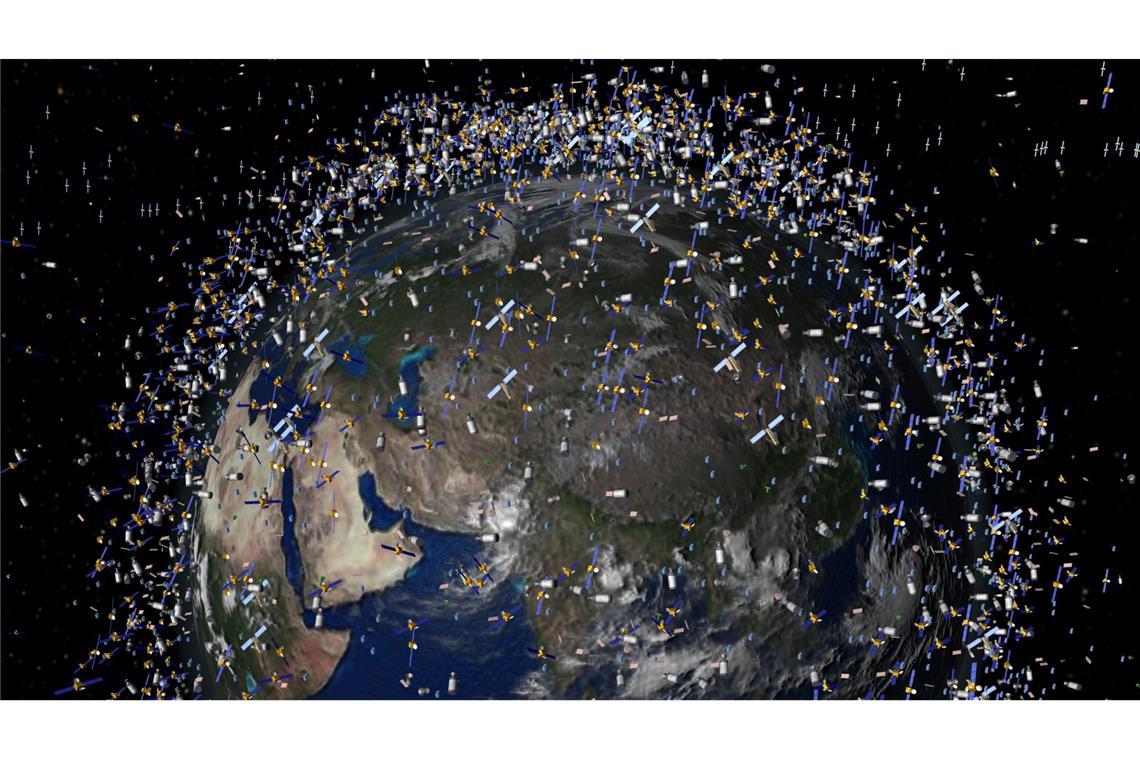Holzsatellit ins All gestartet Um die Erde kreisen bereits zigtausende Satelliten aus Metall - nun soll einer aus Holz dazukommen. (Archivbild)