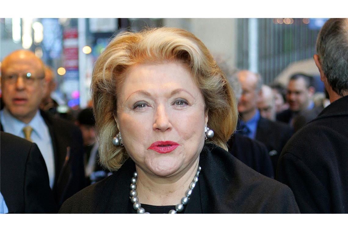 Romanautorin Barbara Taylor Bradford gestorben Umgeben von ihren Lieben starb sie den Angaben nach am Sonntag. (Archivbild)