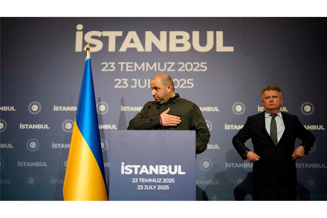 Umjerow führte ab Mai für die Ukraine Verhandlungen mit Russland und soll auch nun wieder einen Gefangenenaustausch vermitteln. (Archivbild)