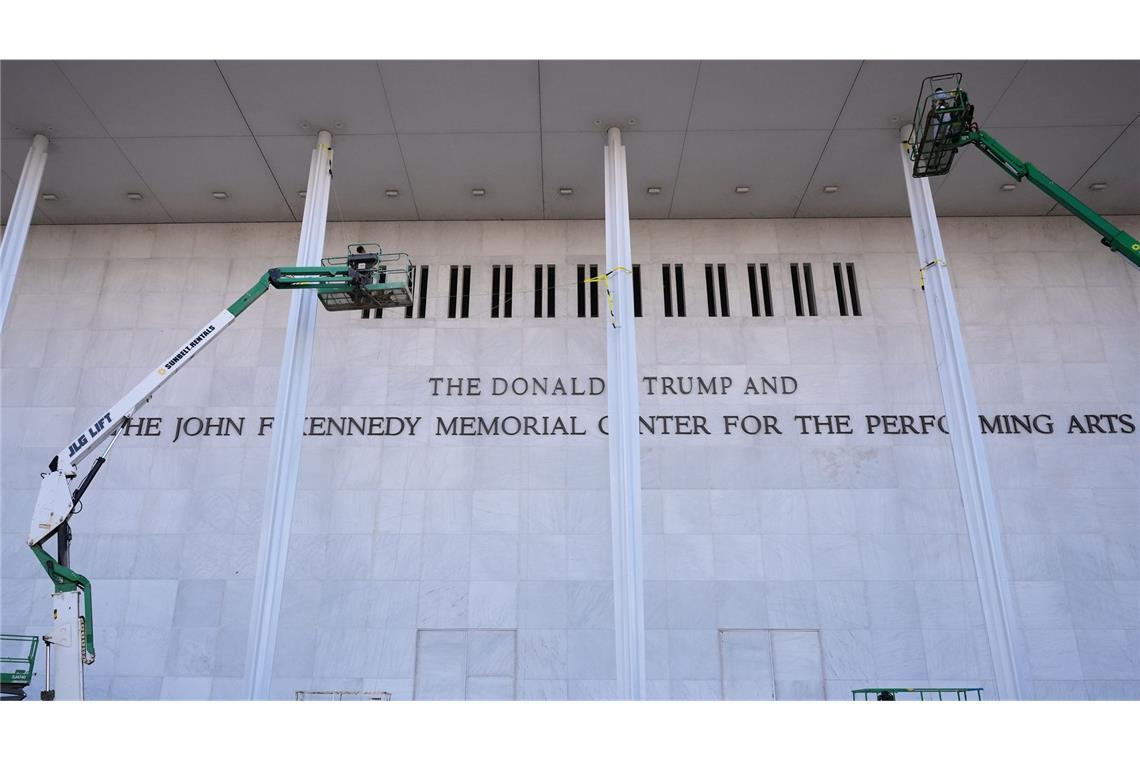 Umstrittene Umbenennung: Am renommierten Kennedy Center wurde Trumps Name angebracht. (Archivbild)