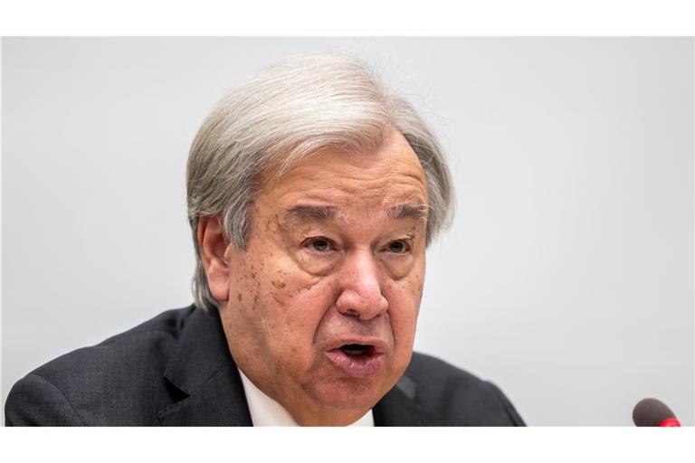 UN-Generalsekretär Antonio Guterres.