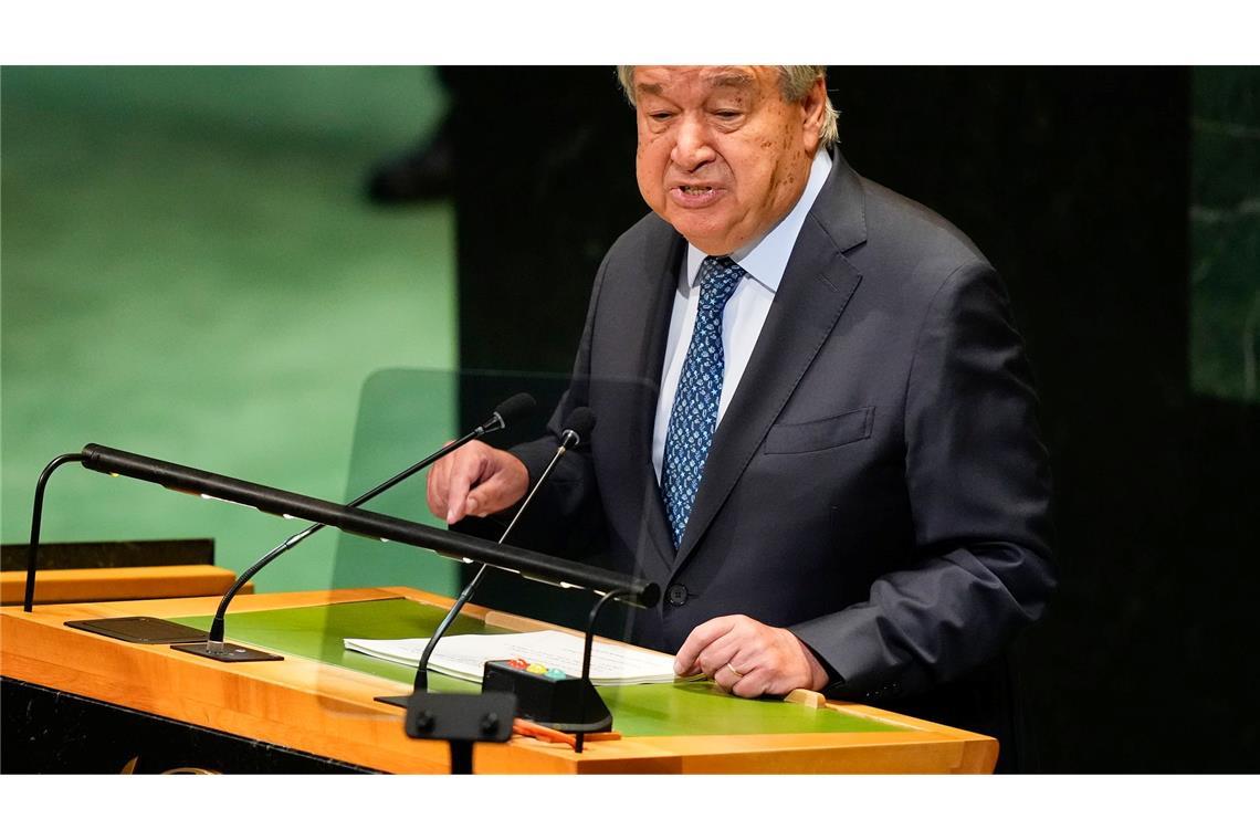 UN-Chef: Auch positive Signale im Kampf gegen Klimakrise UN-Generalsekretär António Guterres. (Archivbild)