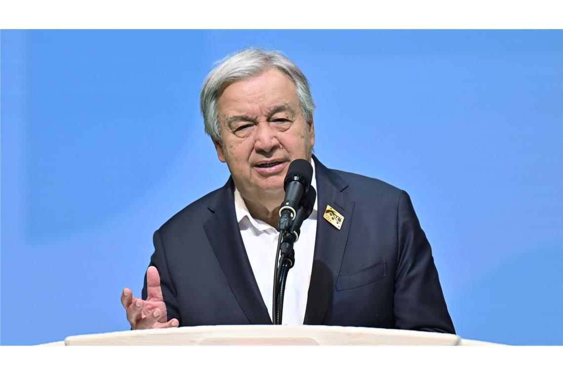 Russischer Luftangriff erschüttert vage Friedenshoffnungen UN-Generalsekretär Guterres fordert eine Waffenruhe. (Archivbild)