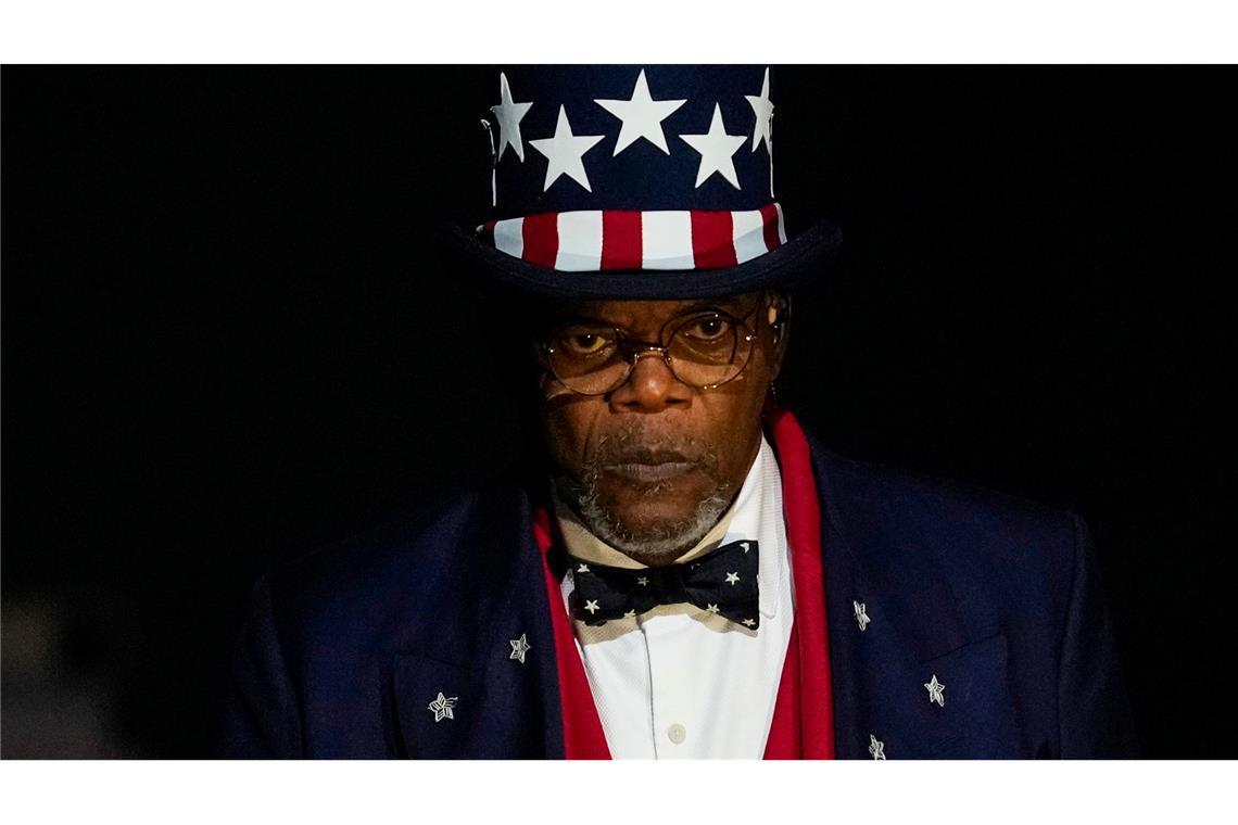 Bilder des Tages Uncle Sam alias Samuel L. Jackson beim Super Bowl