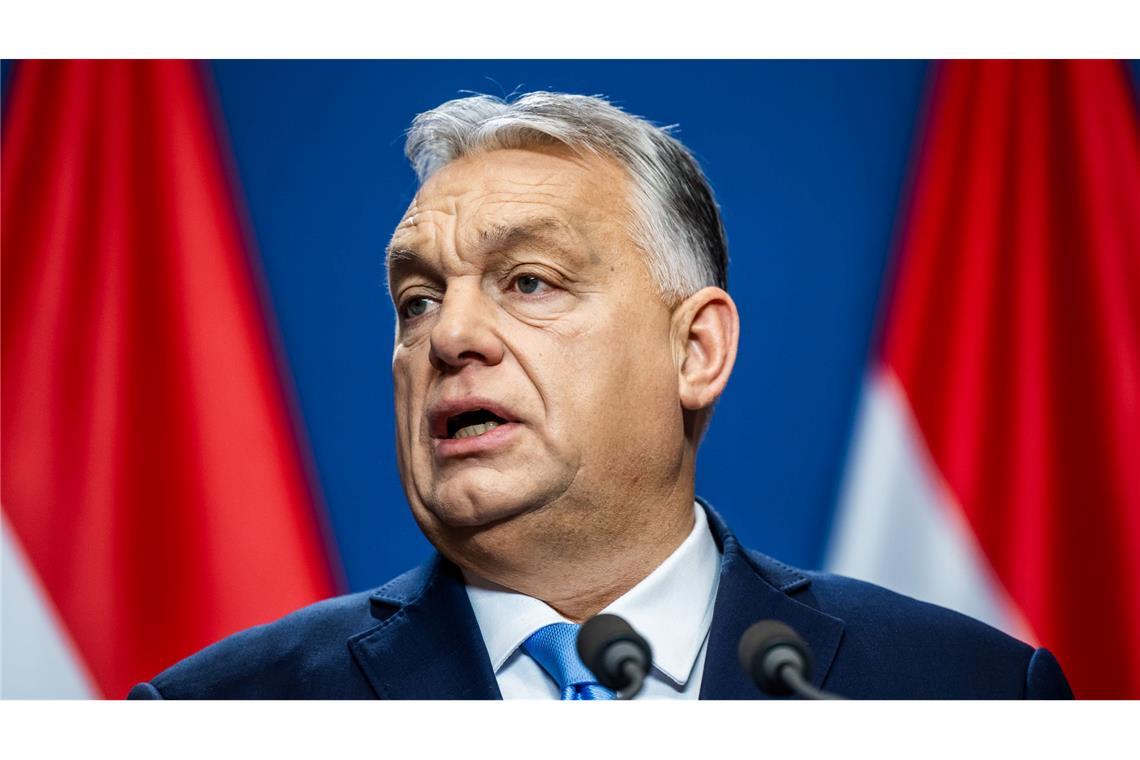 Ungarn zieht Veto zu Russland-Sanktionen der EU zurück Ungarns Ministerpräsident Viktor Orban blockierte wochenlang eine EU-Entscheidung zur Verlängerung von Russland-Sanktionen. (Archivbild)