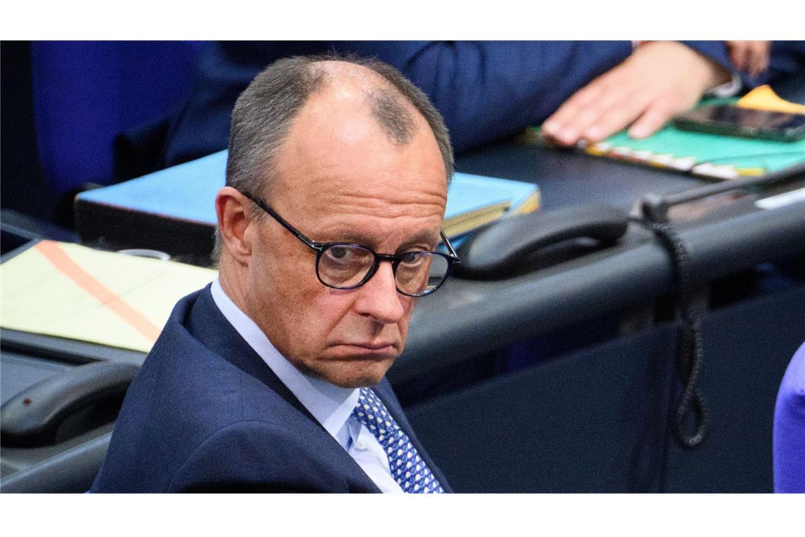 Merz: Zuversichtlich, dass Einigung mit Grünen gelingt Unions-Kanzlerkandidat Friedrich Merz (CDU).
