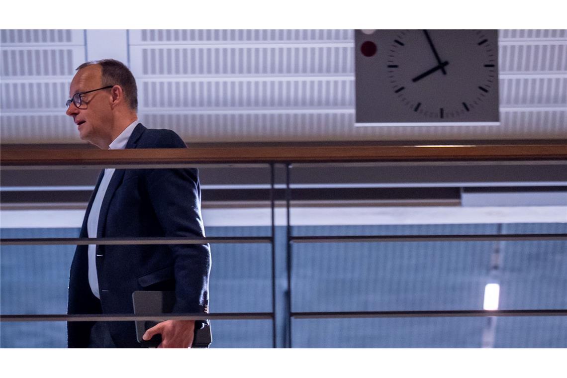 Hoffnung auf Einigung am Wochenende Unions-Kanzlerkandidat Friedrich Merz steht intern unter Druck, auch Kernanliegen der CDU/CSU durchzusetzen.