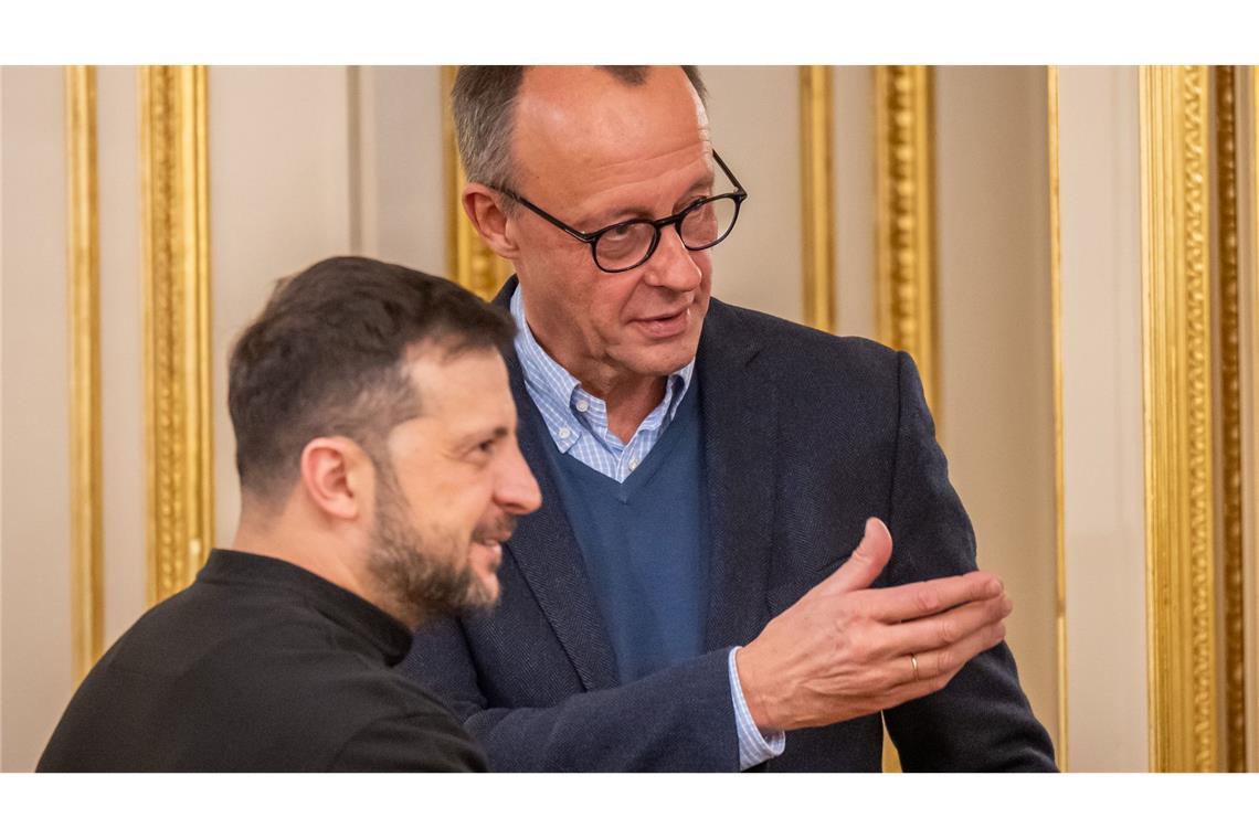 Merz fordert Europa-Kontaktgruppe zur Ukraine-Unterstützung Unions-Kanzlerkandidat Merz ist für einen Tag in Kiew.