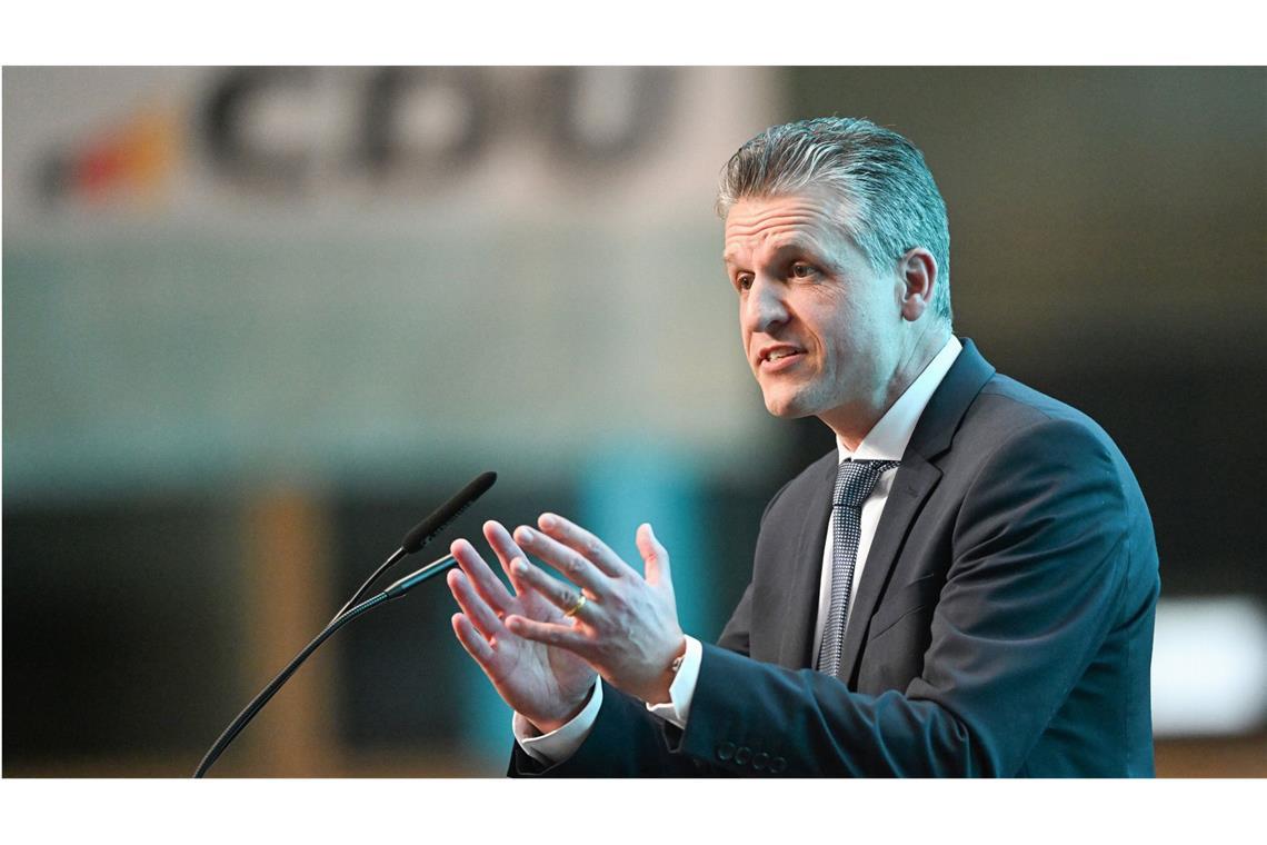 Fraktionsmanager der Union rechnet mit knappem Ergebnis Unionsfraktionsmanager Thorsten Frei.