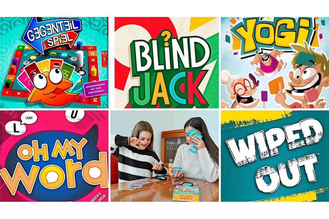 Unsere Spieltipps für Silvester: „Gegenteil Brettspiel“, „Blind Jack“, „Yogi“, „Wiped Out“ und „Oh My Word“