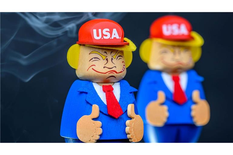Unter Dampf: US-Präsident Donald Trump hält als Räuchermännchen Einzug ins erzgebirgische Kunsthandwerk.