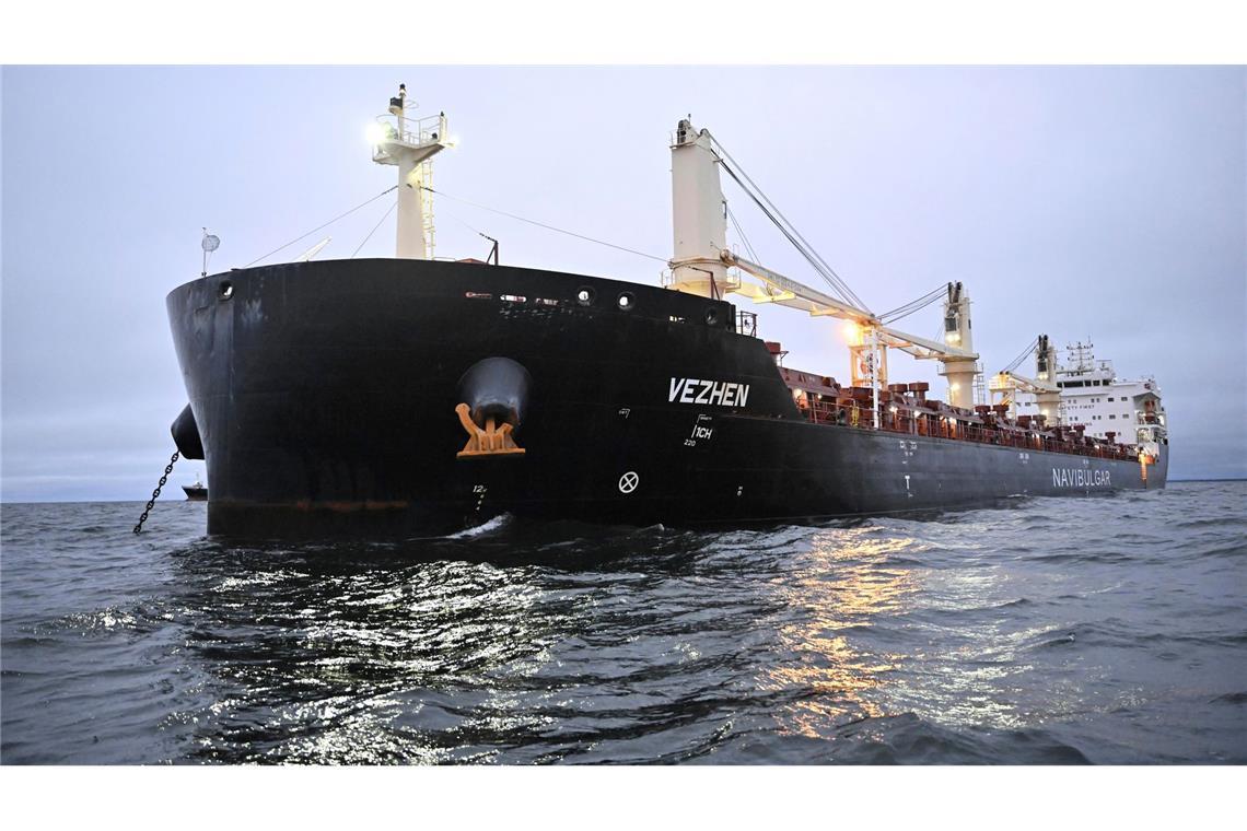 Neuer Sabotage-Verdacht in der Ostsee Unter Verdacht: das Frachtschiff "Vezhen".