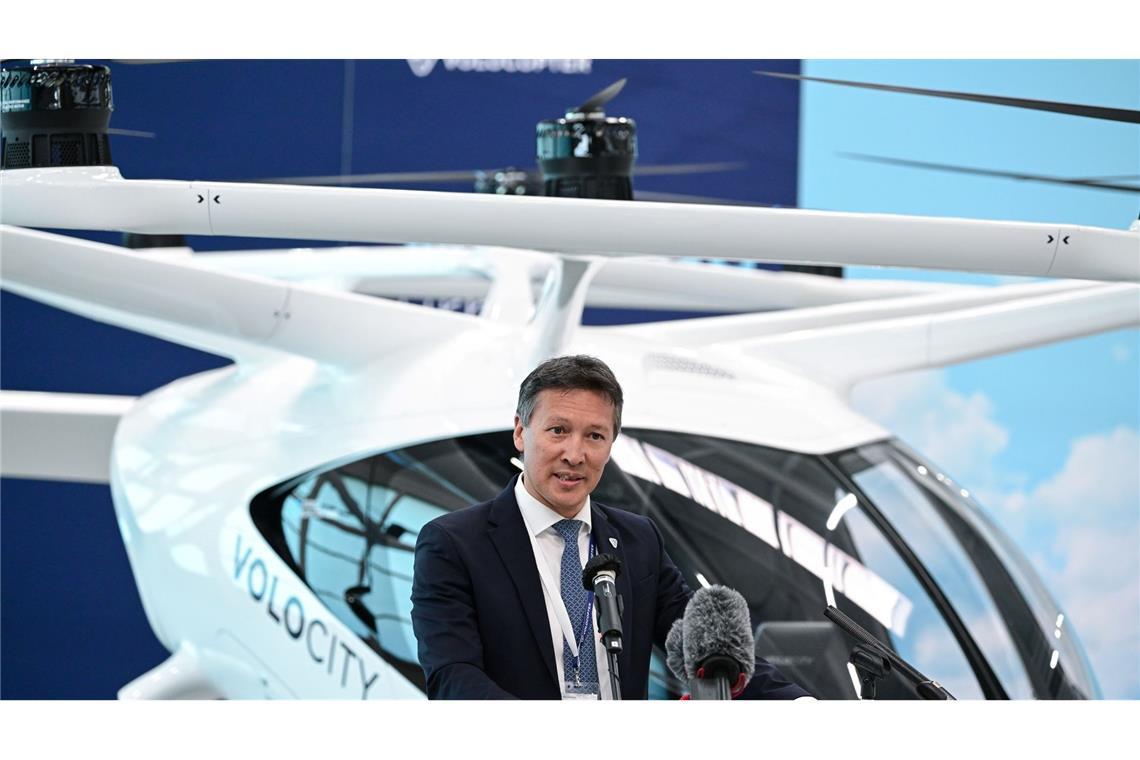 Insolvent, aber zuversichtlich: Volocopter sucht Investoren Unternehmenschef Dirk Hoke sieht Volocopter im nationalen und internationalen Wettbewerb "ganz weit vorne". (Archivbild)