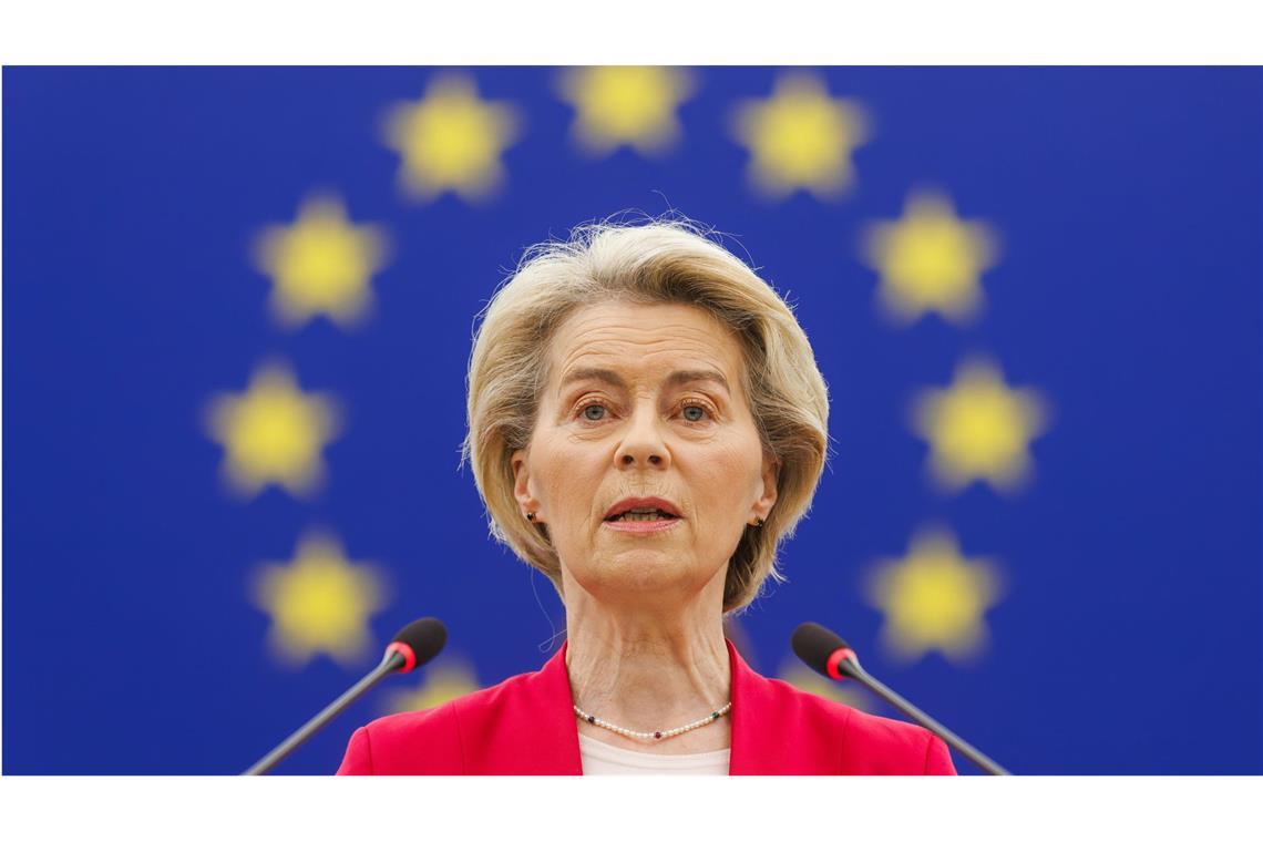 EU-Kommission stellt Plan für schnellere Abschiebungen vor Ursula von der Leyen, Präsidentin der Europäischen Kommission.